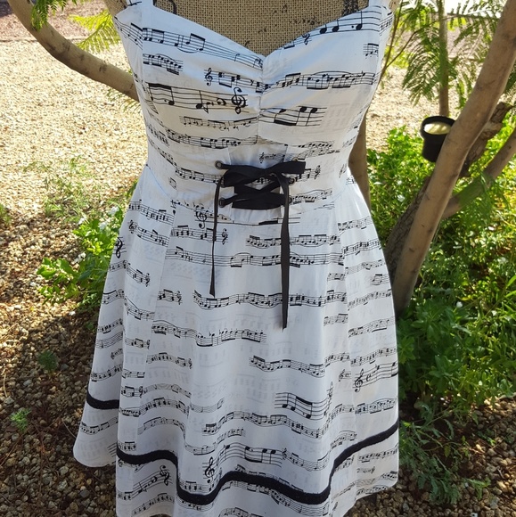 Hot Topic Dresses & Skirts - HOT TOPIC Musical Notes  Swing Dress